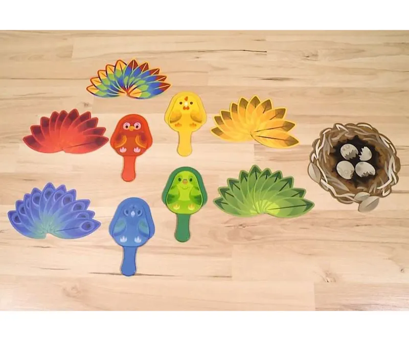 Настолна игра Ravensburger Cocorito с птички и пера