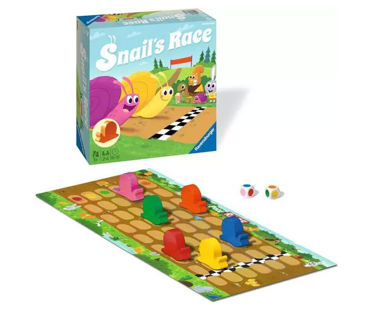 Настолна игра Ravensburger Състезание с охлюви, 2–6 играчи