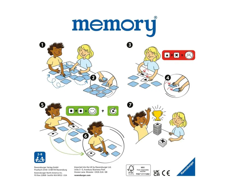 Мемори Ravensburger 20924 Динозаври