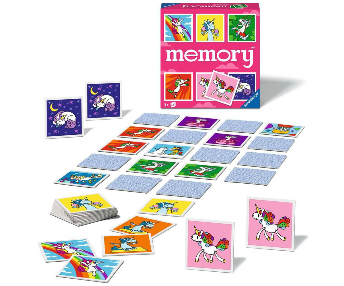 Мемори Ravensburger 64 карти – Еднорози