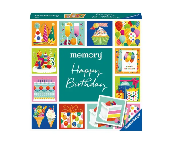 Мемори Ravensburger 22399 Moments Честит рожден ден, 24 карти
