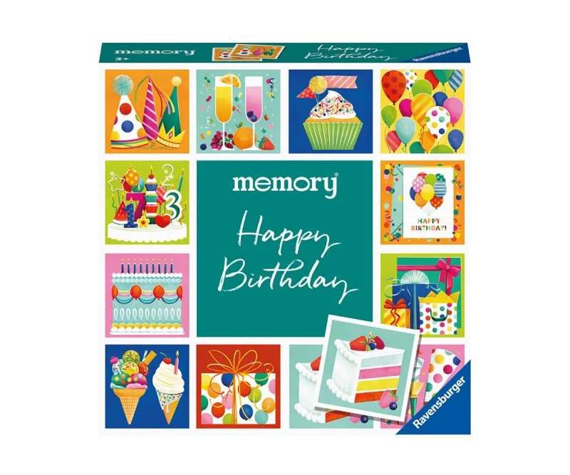 Мемори Ravensburger 22399 Moments Честит рожден ден, 24 карти