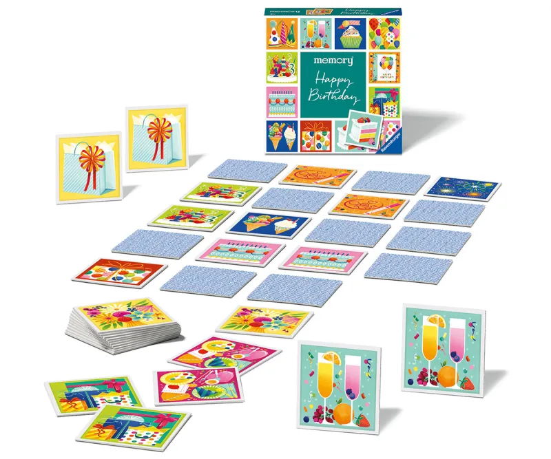 Мемори Ravensburger 22399 Moments Честит рожден ден, 24 карти