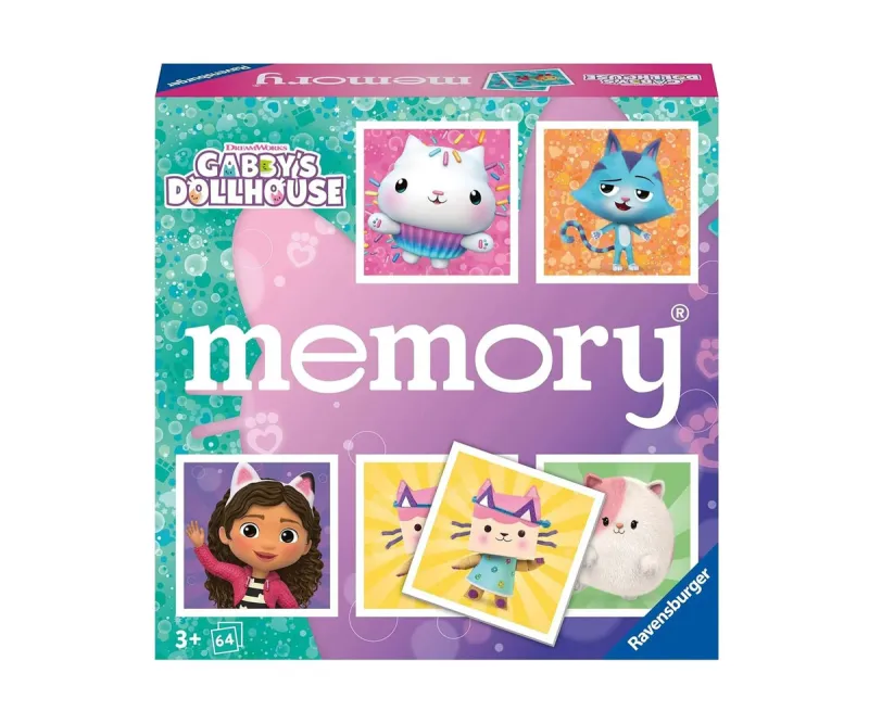Мемори Ravensburger Gabby's Dollhouse, 64 карти