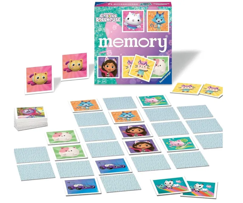 Мемори Ravensburger Gabby's Dollhouse, 64 карти