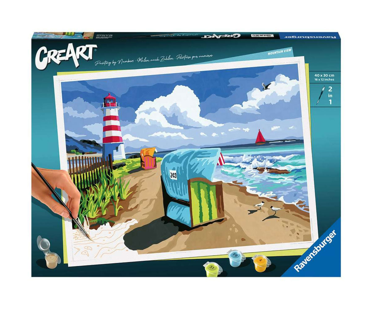 Рисуване по номера Ravensburger CreArt – Почивка на Балтийско море