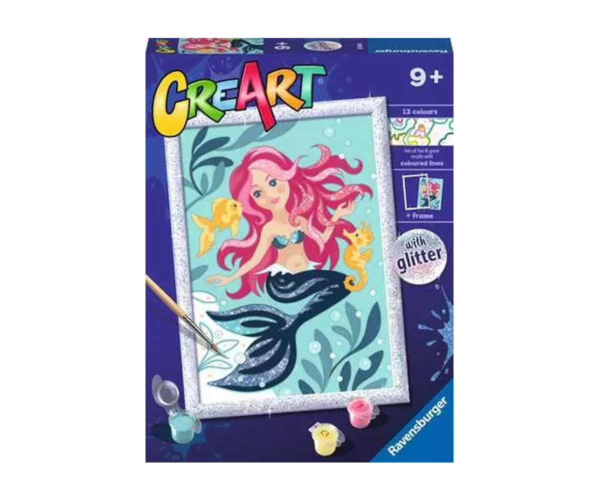 Рисуване по номера Ravensburger CreArt – Очарователна русалка