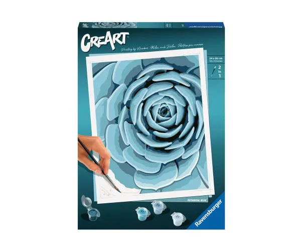 Рисуване по номера Ravensburger CreArt Ботаническо синьо