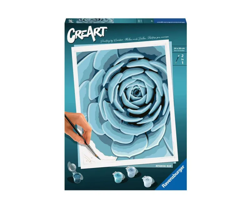 Рисуване по номера Ravensburger CreArt Ботаническо синьо