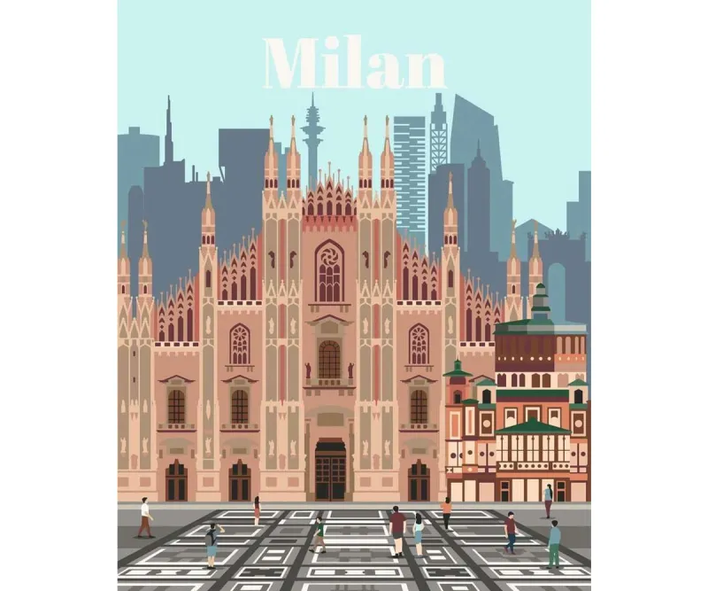 Рисуване по номера Ravensburger CreArt Милано