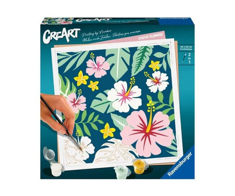 Рисуване по номера Ravensburger CreArt 23729 Екзотични цветя