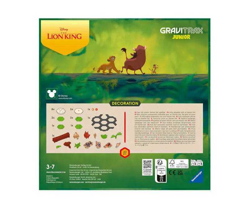 Ravensburger GraviTrax Junior допълнение Цар Лъв