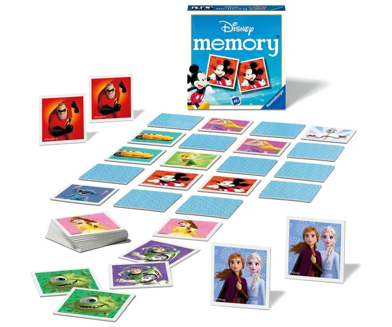 Мини мемори Ravensburger 24560 Дисни принцеси, 48 карти