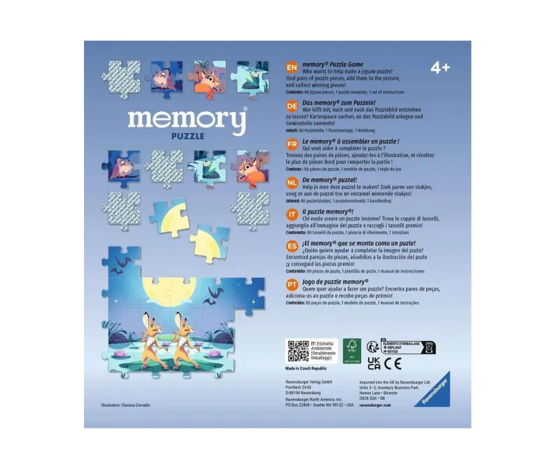 Мемори Ravensburger 24690 Животни край езерото