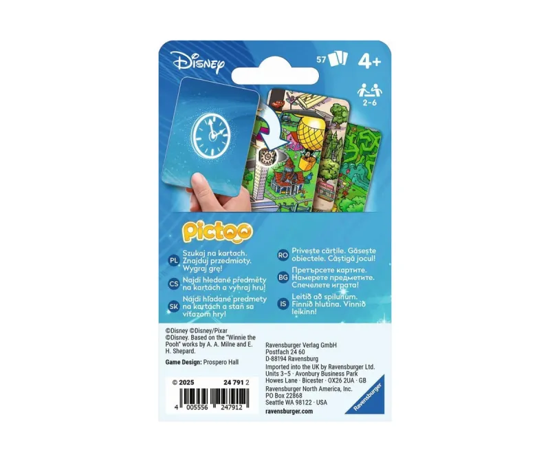Игра с карти Ravensburger 24791 Pictoo Disney