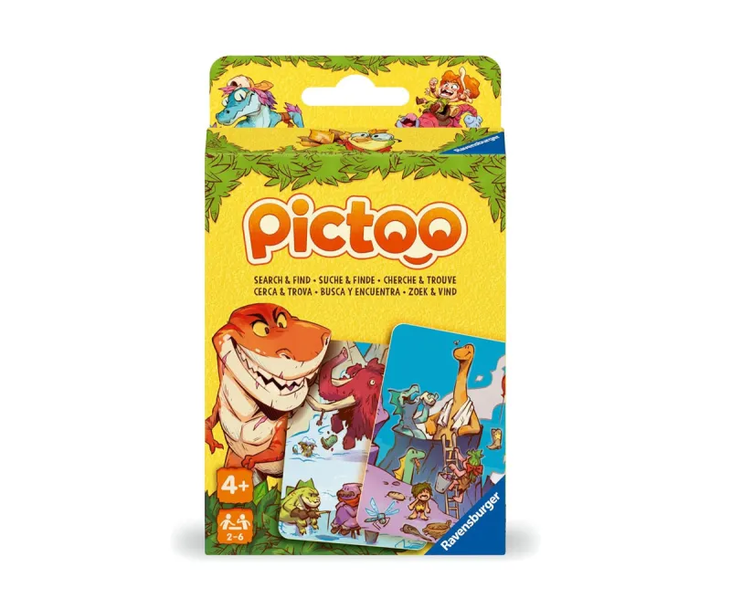 Игра с карти Ravensburger 24792 Pictoo Дино