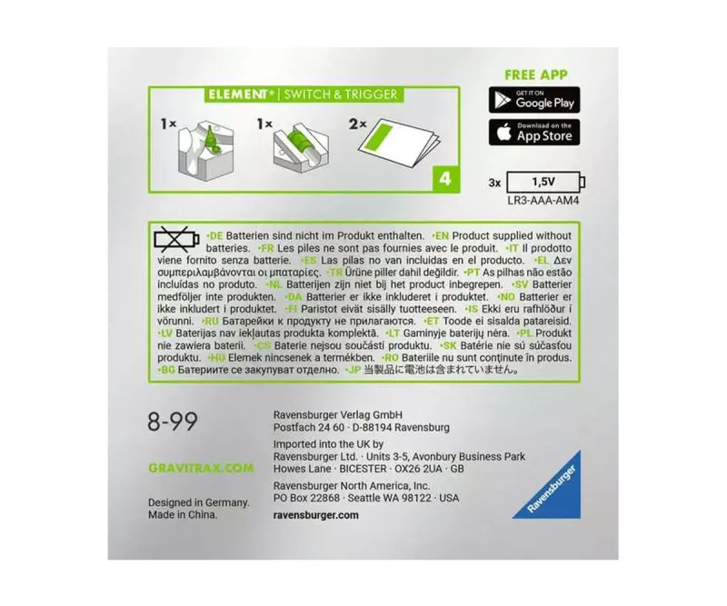 Ravensburger GraviTrax POWER 26214 – Спусък и превключвател