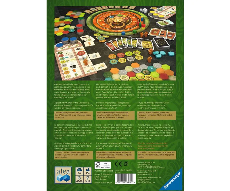 Настолна игра Ravensburger Замъците на Тоскана
