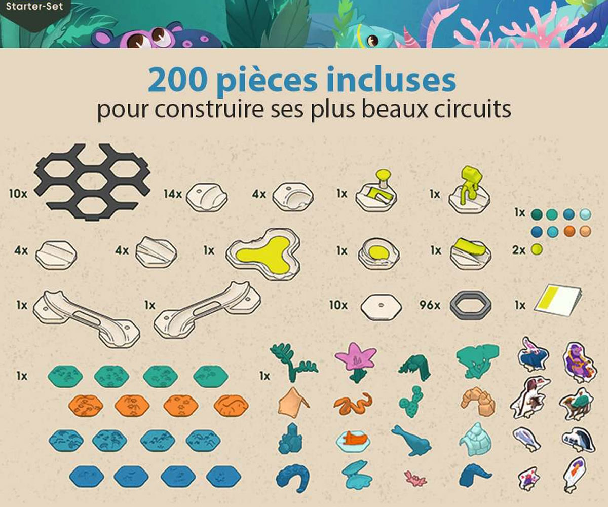 Мраморна писта Ravensburger GraviTrax Junior – XXL, 200 части