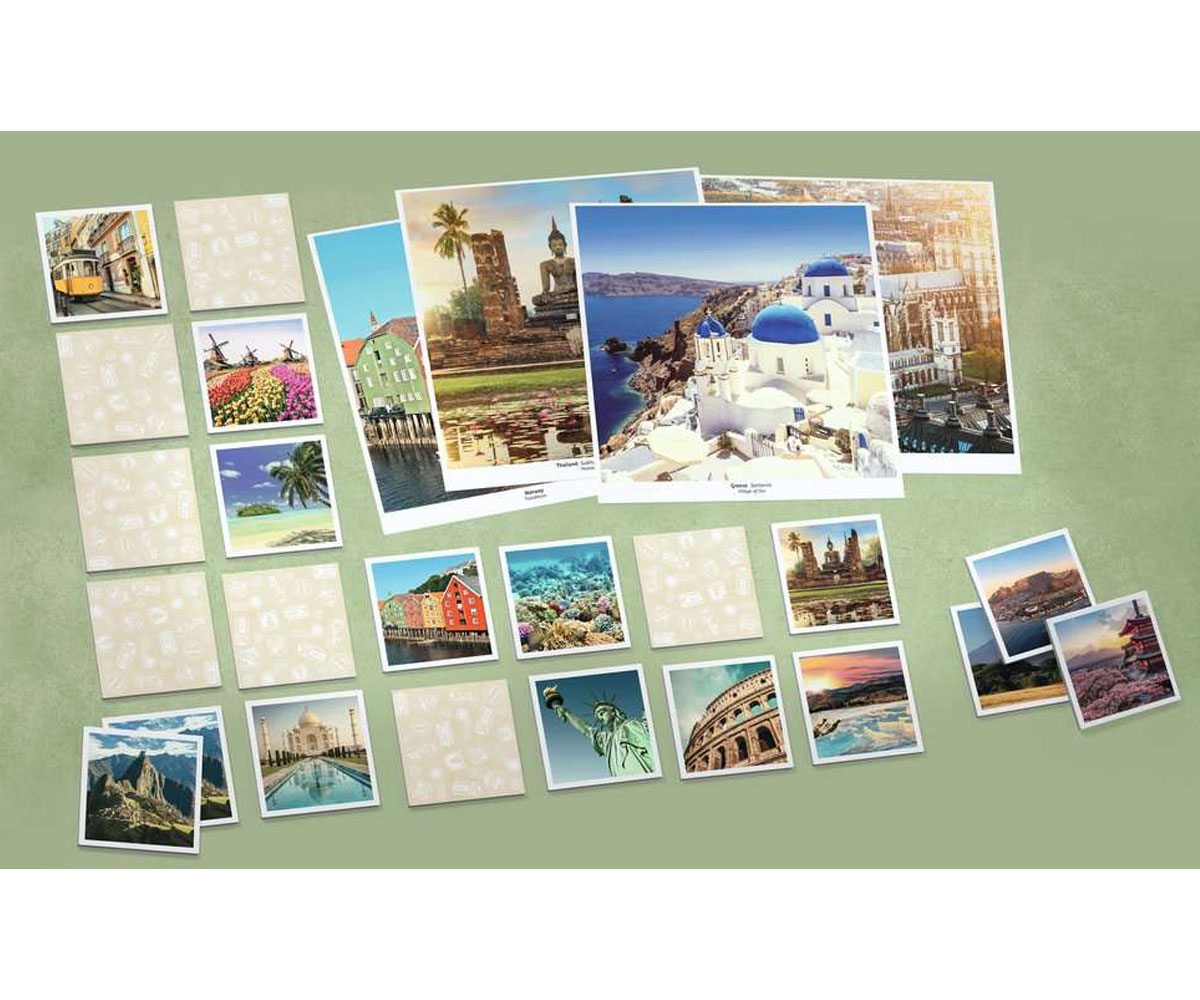Мемори карти Ravensburger – Пътуване, 48 карти