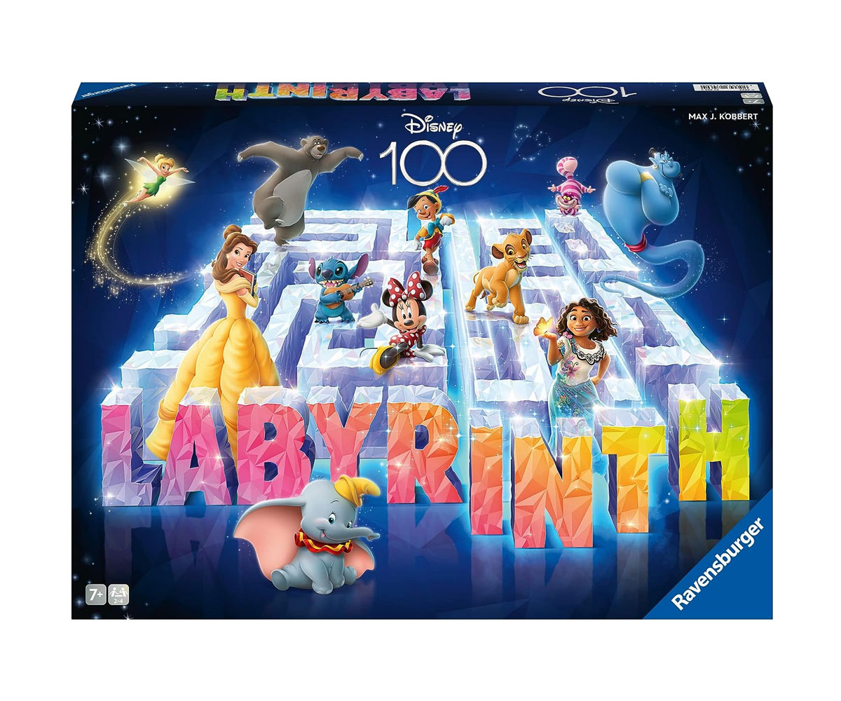 Настолна игра Ravensburger Лабиринт Disney 100, 34 плочки