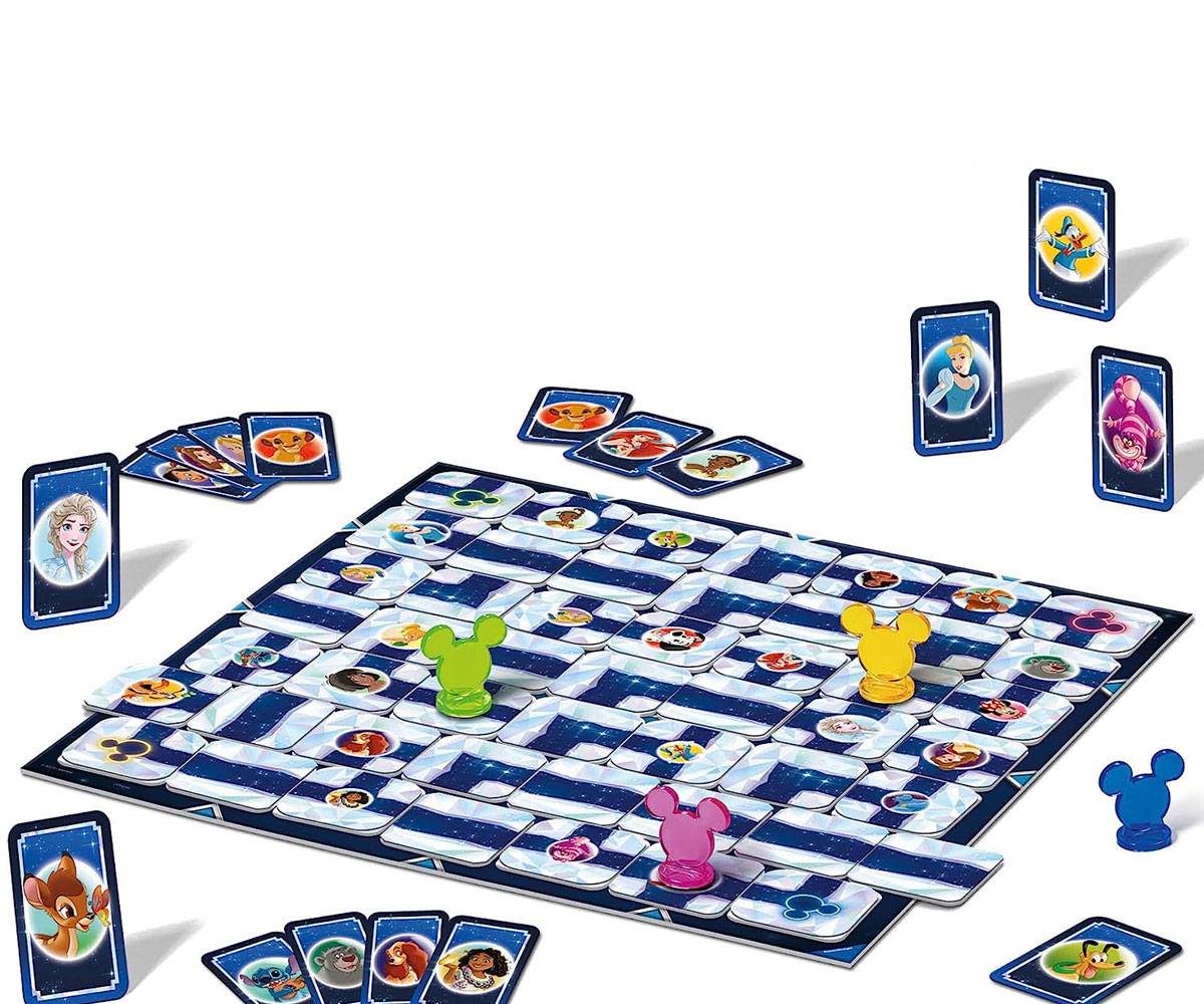 Настолна игра Ravensburger Лабиринт Disney 100, 34 плочки