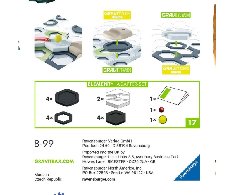 Комплект адаптери за GraviTrax Junior Ravensburger 27532