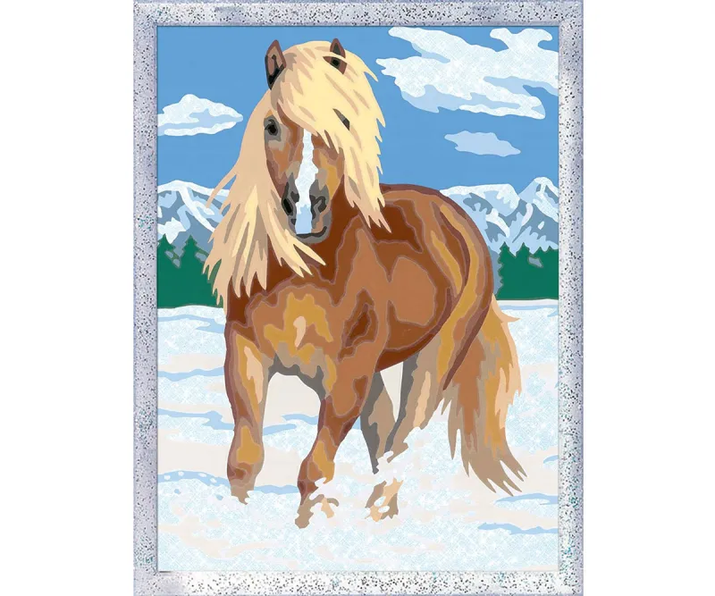 Рисуване по номера Ravensburger CreArt Кралският кон, 24 x 30 см