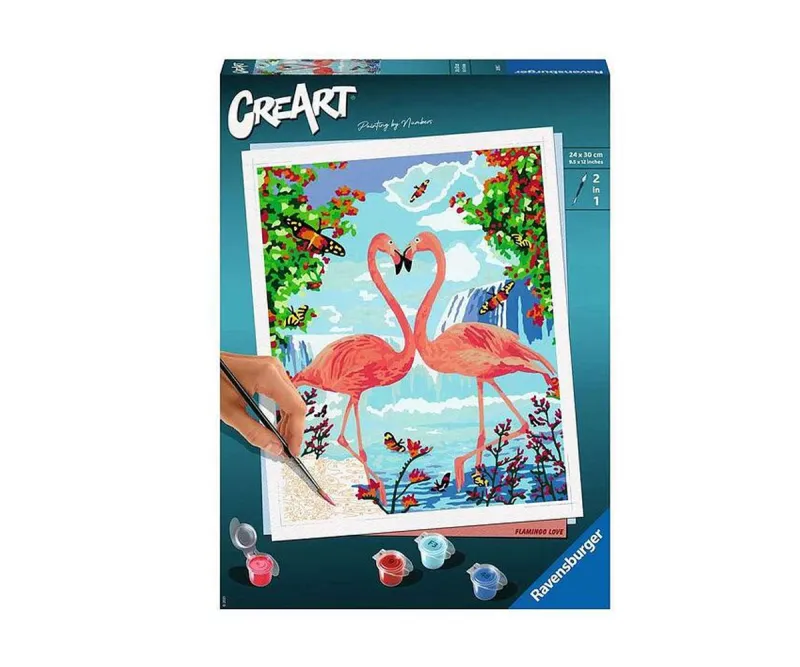 Рисуване по номера Ravensburger CreArt Фламинго, 24 x 30 см