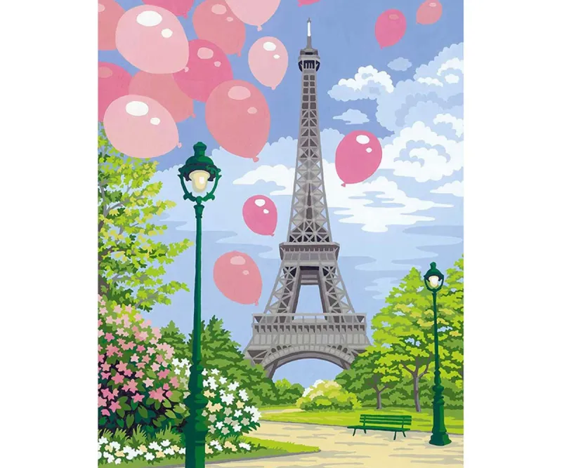 Рисуване по номера Ravensburger CreArt Пролет в Париж, 24 x 30 см