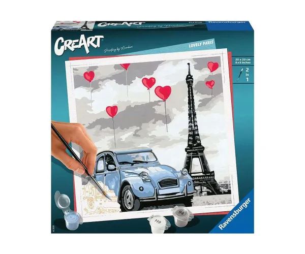 Рисуване по номера CreArt Ravensburger Прекрасния Париж