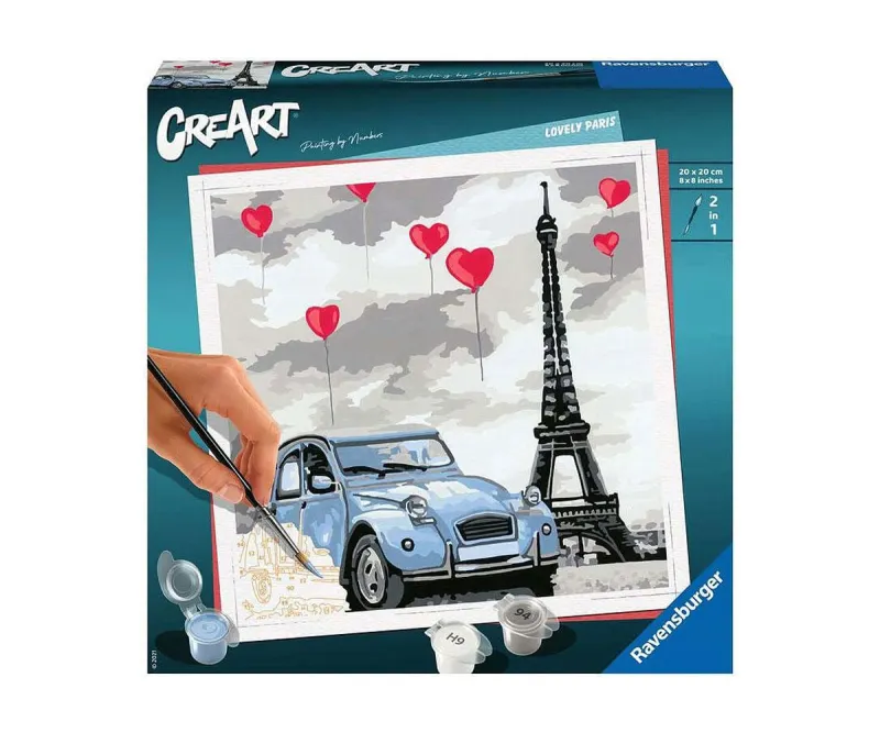 Рисуване по номера CreArt Ravensburger Прекрасния Париж