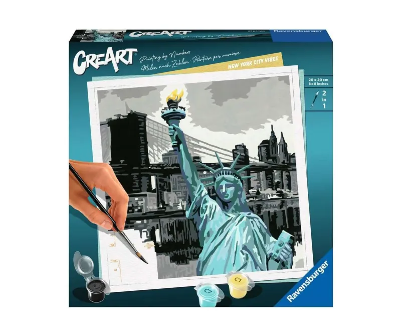 Рисуване по номера CreArt Ravensburger Ню Йорк, 20 x 20 см