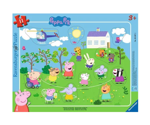 Пъзел Ravensburger Пепа с въже за скачане, 11 части