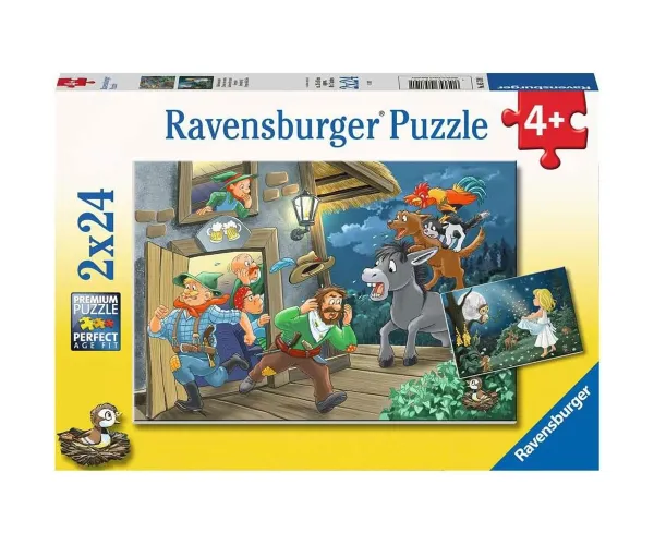 Пъзел Ravensburger Време за приказки, 2 x 24 части