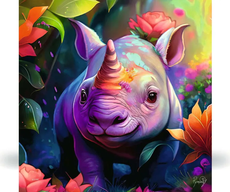 Пъзел Ravensburger Бебета от джунглата, 3 x 49 части