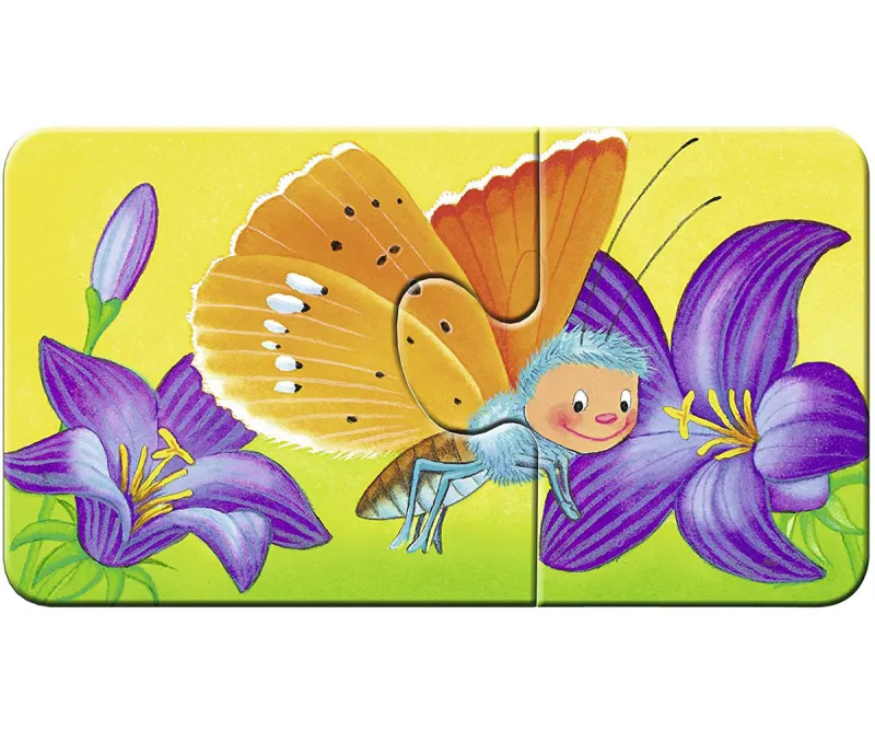 Моят първи пъзел Ravensburger Животни в градината, 9 x 2 части