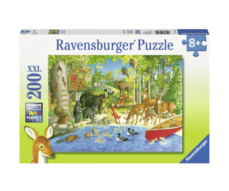 Пъзел XXL Ravensburger Приятели в гората, 200 части