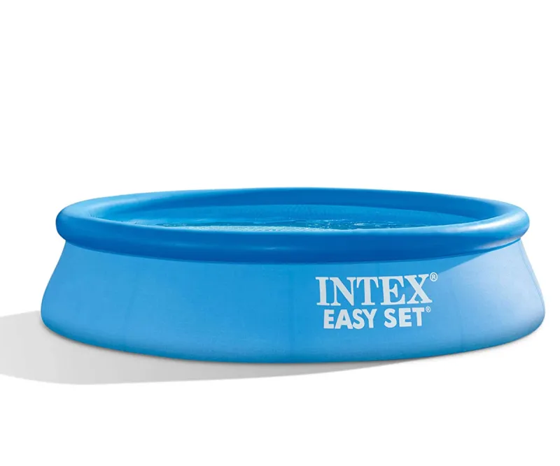 Надуваем басейн Intex Easy Set 244х61 см