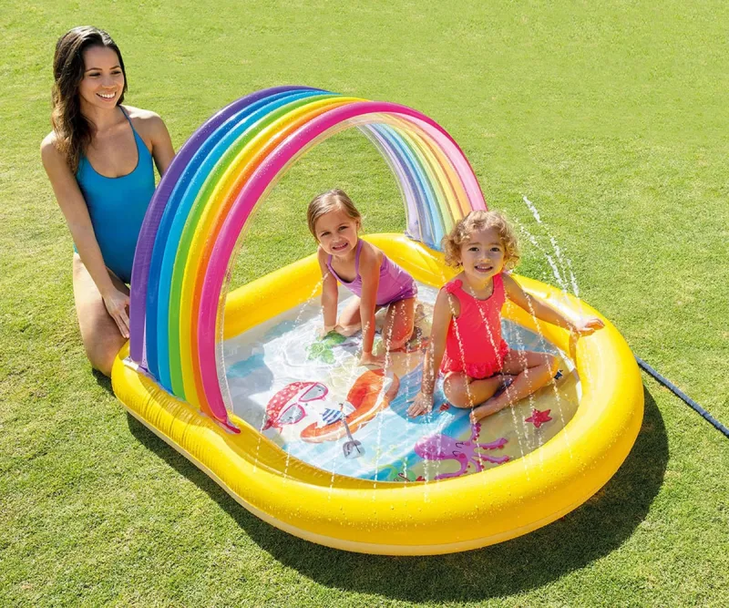 Детски надуваем басейн Intex със спирали, 330 x 79 см