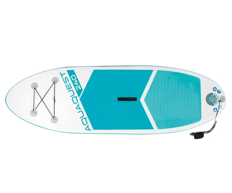 Надуваем SUP борд Intex Aqua Quest 240 Youth, 244x76 см