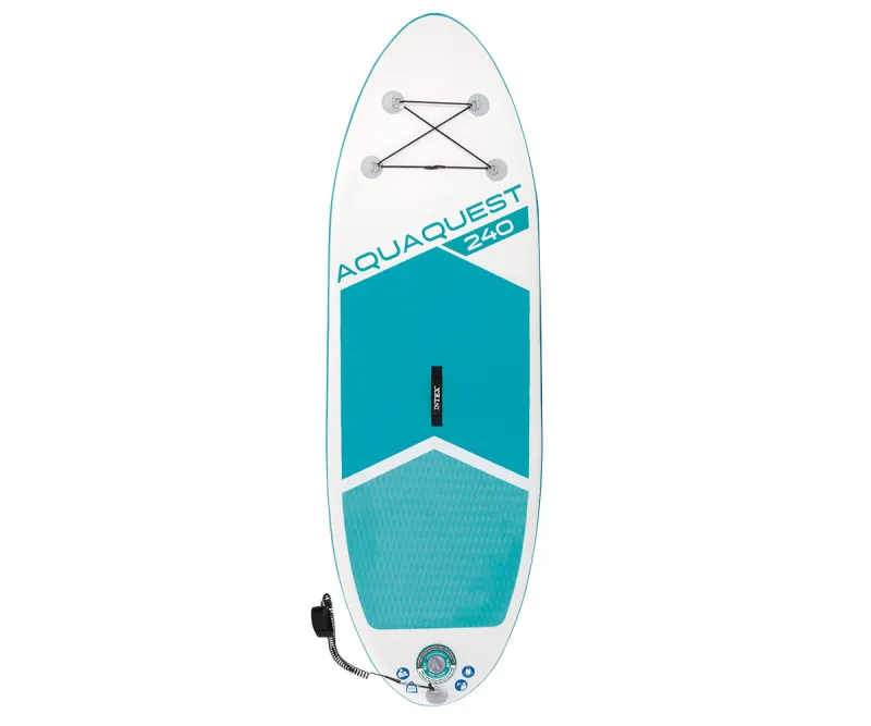 Надуваем SUP борд Intex Aqua Quest 240 Youth, 244x76 см