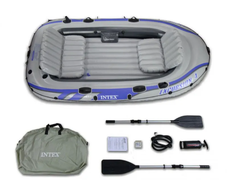 Надуваема лодка Intex Excursion 4 за четирима, 315x165 см