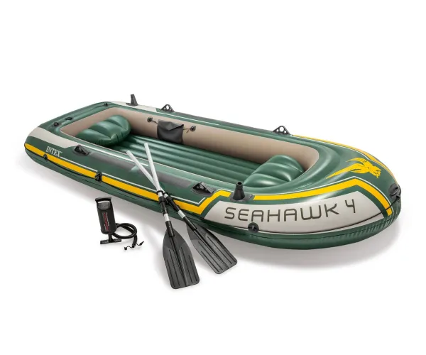 Надуваема лодка Intex Seahawk 4 за четирима, 351x145 см
