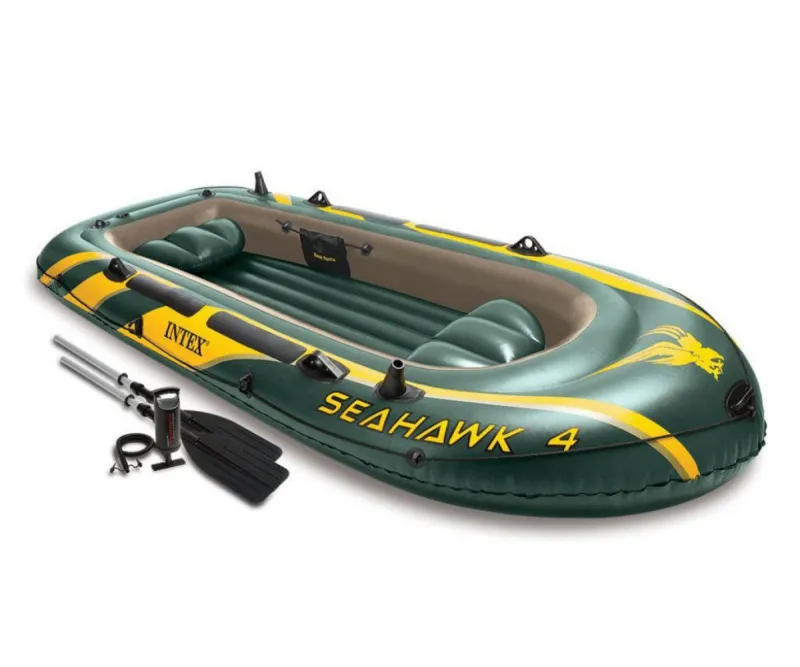 Надуваема лодка Intex Seahawk 4 за четирима, 351x145 см