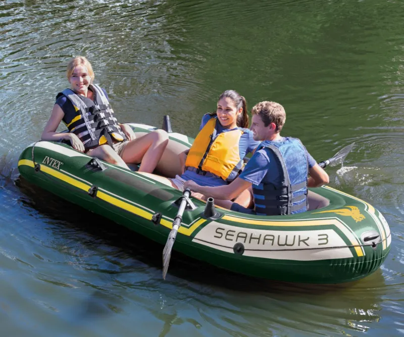 Надуваема лодка Intex Seahawk 3 комплект 68380, 295x137 см