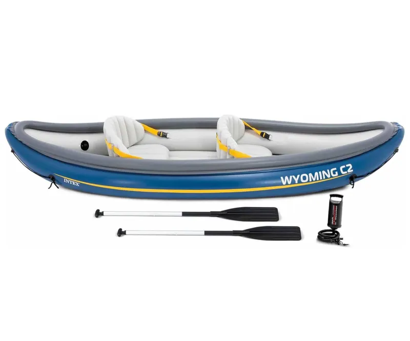 Надуваемо кану Intex Wyoming C2 за двама, 307x89x53 см