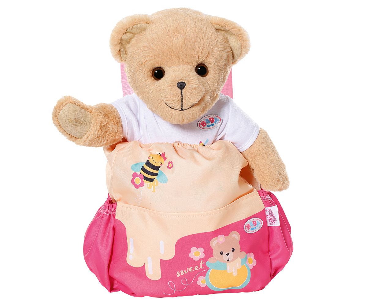 Раница за плюшено мече Baby Born, розова