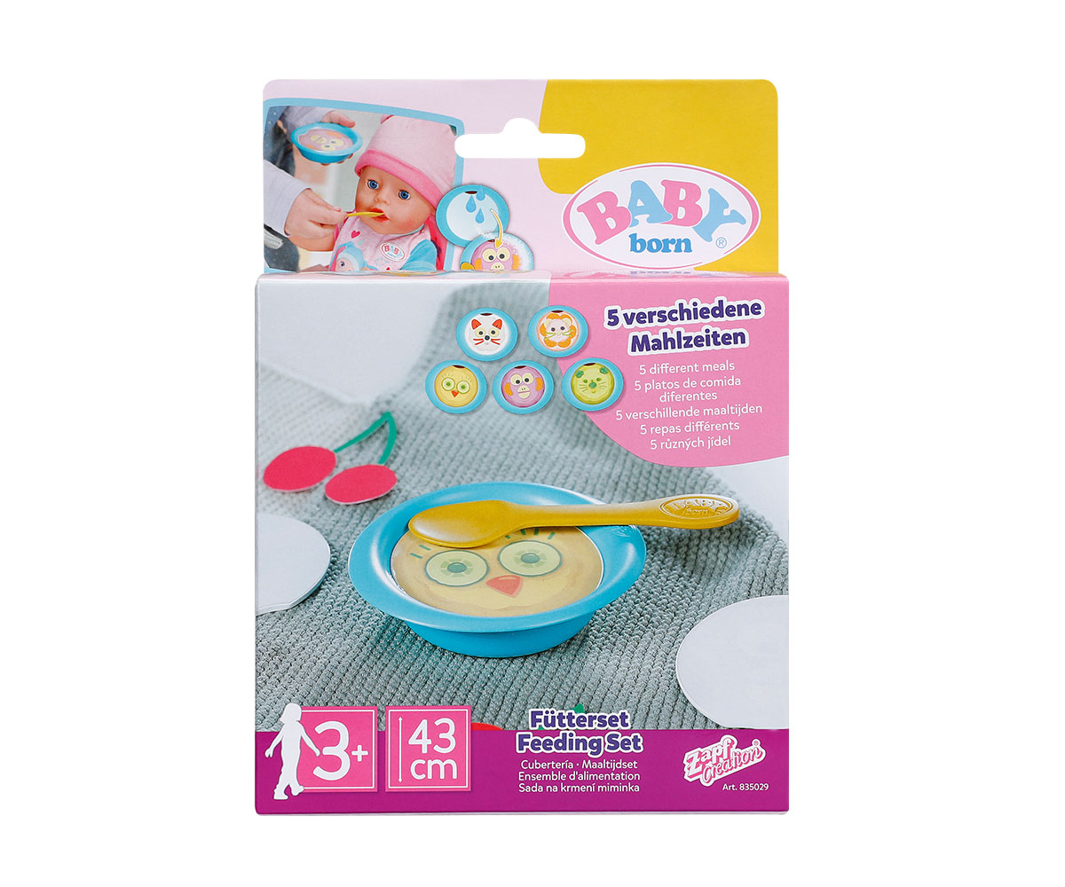 Комплект за хранене за кукла Baby Born, 5 ястия