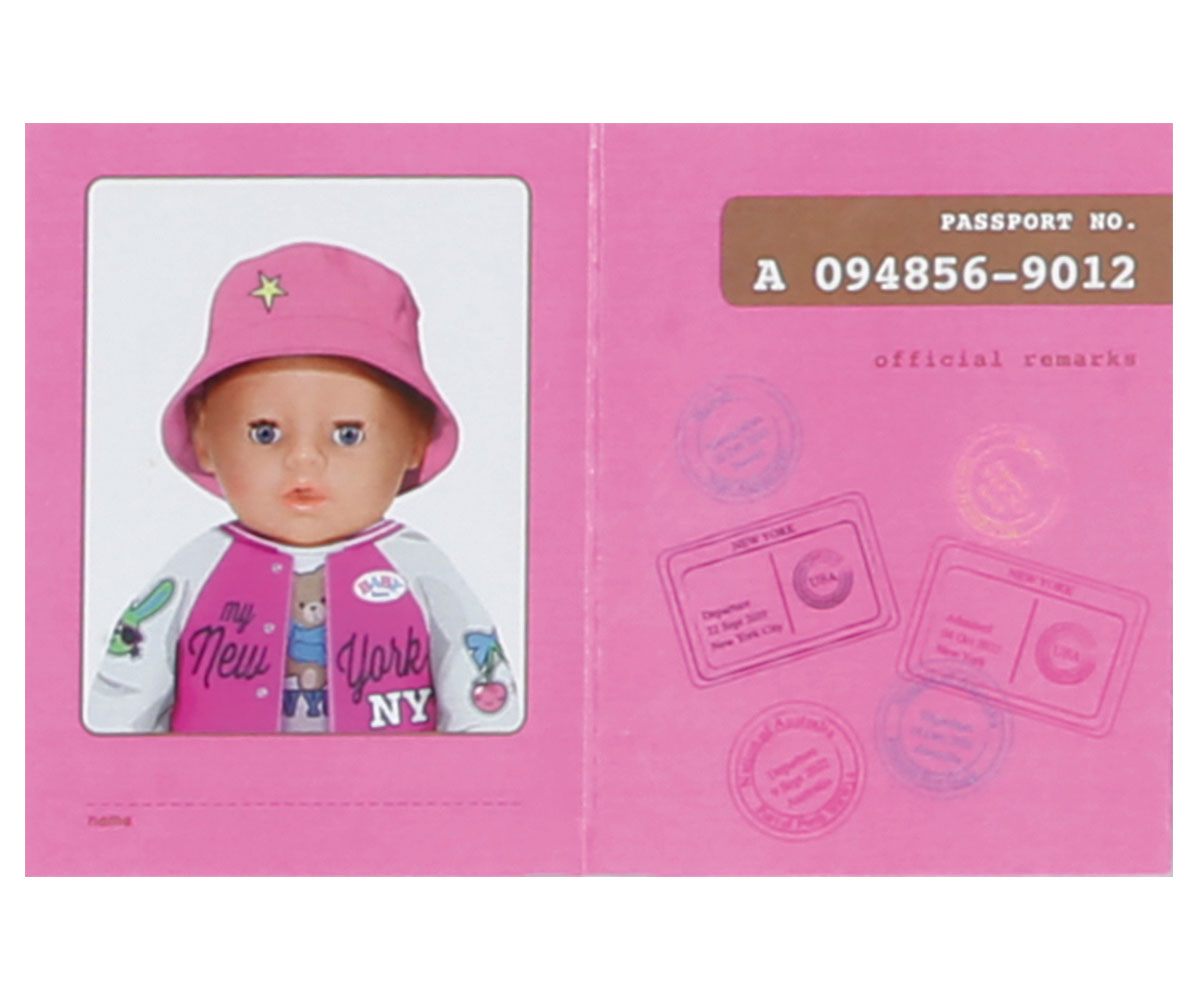 Комплект за пътуване Baby Born Deluxe за кукла 43 см